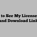 How to See My License Key and Download Link
